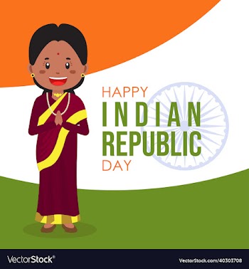 happy indian republic day greeting background