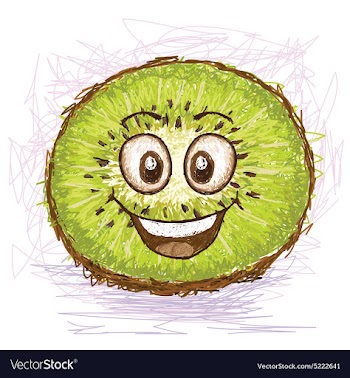Happy kiwi vector image