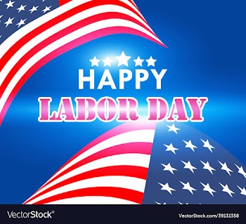 happy labor day text effect