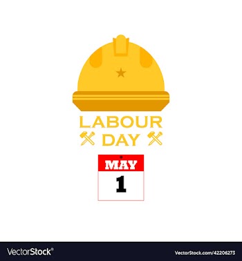 happy labour day beautiful poster design