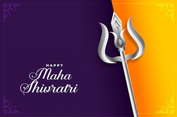 Happy maha shivratri indian traditional festival background Free Vector