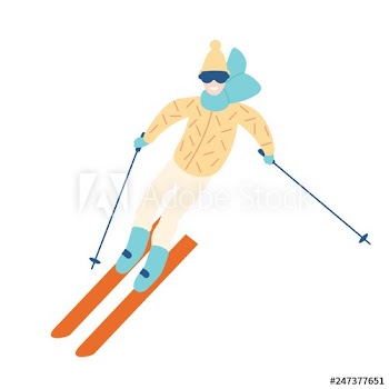 Happy man in winter outerwear skiing down slope