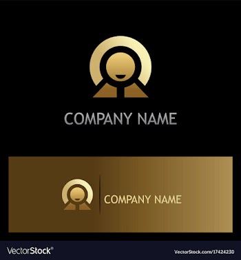  					Happy man success leader gold logo vector image														