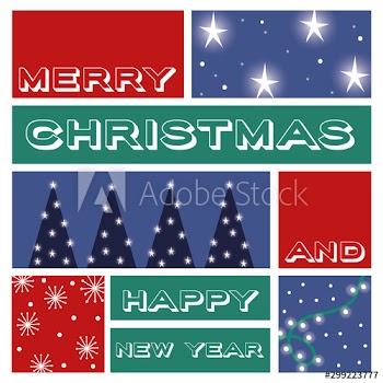 happy merry christmas bundle of cards