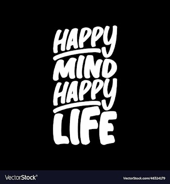 happy mind life motivational quote