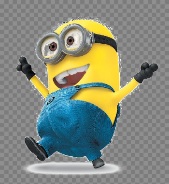 Happy Minions PNG Background Image