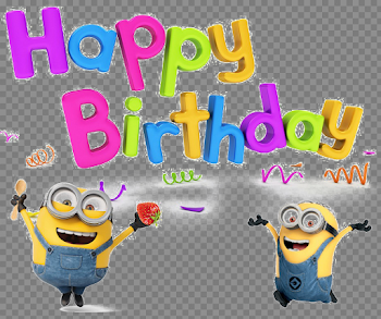 Happy Minions PNG Image Transparent