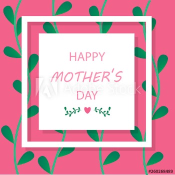Happy mother day greeting card