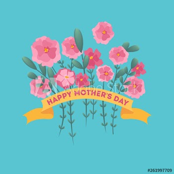 Happy mother day greeting card