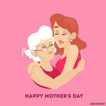 Happy mother day greeting card