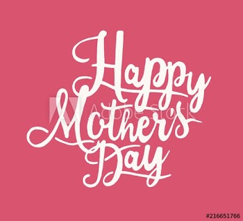 Happy Mother's Day phrase written with elegant cursive calligraphic font