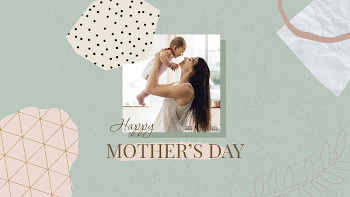 Happy mother's day template, abstract | Free Vector Template - rawpixel
