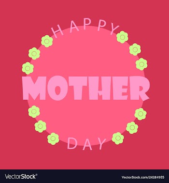 Happy mothers day calligraphy background vector image