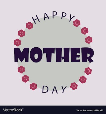 Happy mothers day calligraphy background vector image