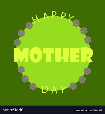 Happy mothers day calligraphy background vector image