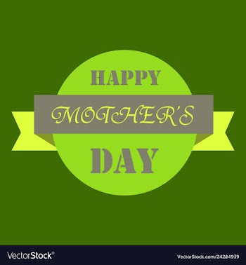 Happy mothers day calligraphy background vector image
