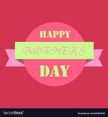 Happy mothers day calligraphy background vector image
