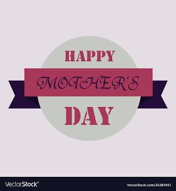 Happy mothers day calligraphy background vector image