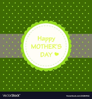 Happy mothers day calligraphy background vector image