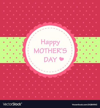 Happy mothers day calligraphy background vector image