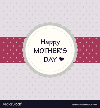 Happy mothers day calligraphy background vector image