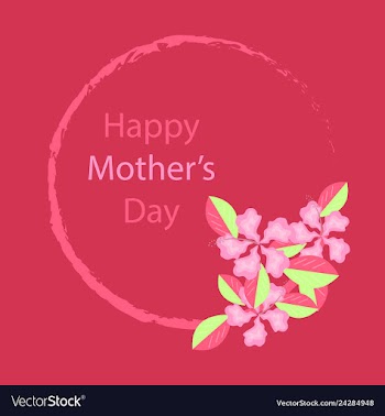 Happy mothers day calligraphy background vector image