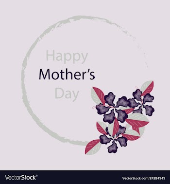Happy mothers day calligraphy background vector image