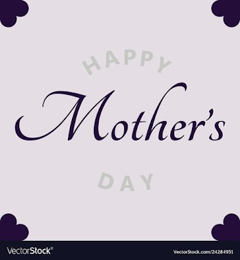 Happy mothers day calligraphy background vector image