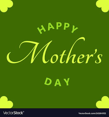 Happy mothers day calligraphy background vector image
