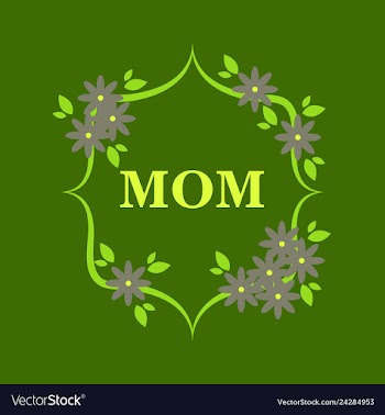 Happy mothers day calligraphy background vector image