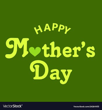 Happy mothers day calligraphy background vector image