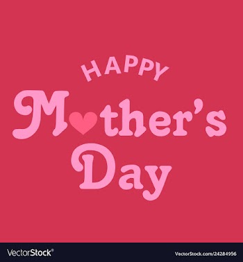 Happy mothers day calligraphy background vector image
