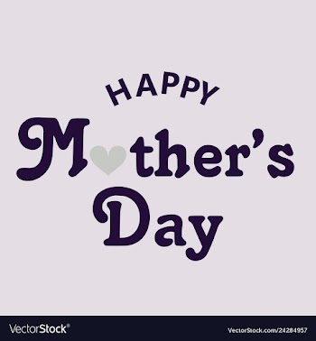 Happy mothers day calligraphy background vector image