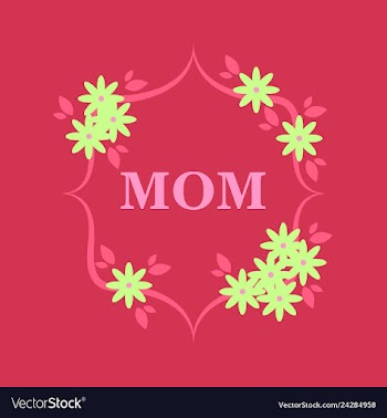 Happy mothers day calligraphy background vector image