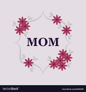Happy mothers day calligraphy background vector image