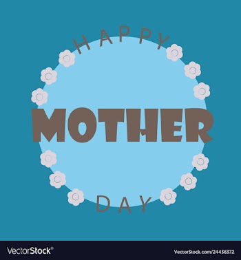 Happy mothers day calligraphy background vector image