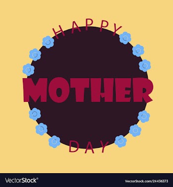 Happy mothers day calligraphy background vector image