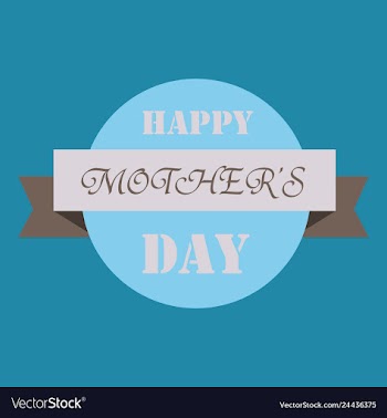Happy mothers day calligraphy background vector image