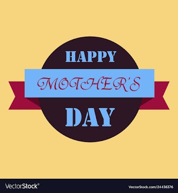 Happy mothers day calligraphy background vector image