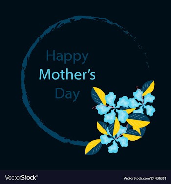 Happy mothers day calligraphy background vector image