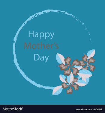 Happy mothers day calligraphy background vector image