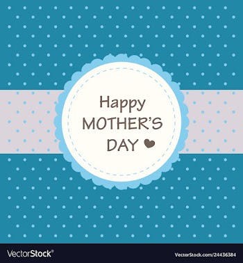 Happy mothers day calligraphy background vector image
