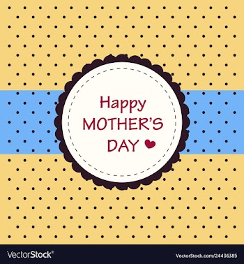 Happy mothers day calligraphy background vector image
