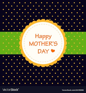 Happy mothers day calligraphy background vector image