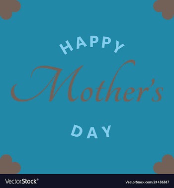 Happy mothers day calligraphy background vector image
