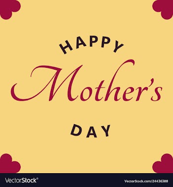 Happy mothers day calligraphy background vector image