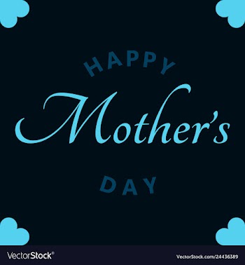 Happy mothers day calligraphy background vector image