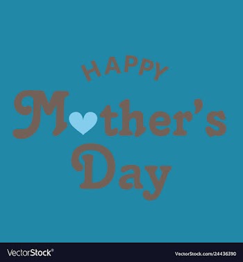 Happy mothers day calligraphy background vector image