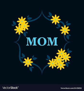 Happy mothers day calligraphy background vector image