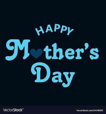 Happy mothers day calligraphy background vector image